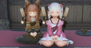 6.5明日への一歩のメインクエスト報酬ナップサックを背負って相方ホロと記念にパチリ