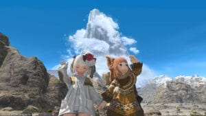 青空に雪のウォーコー・ゾーモーが眺められて山好きの私には最高の眺め