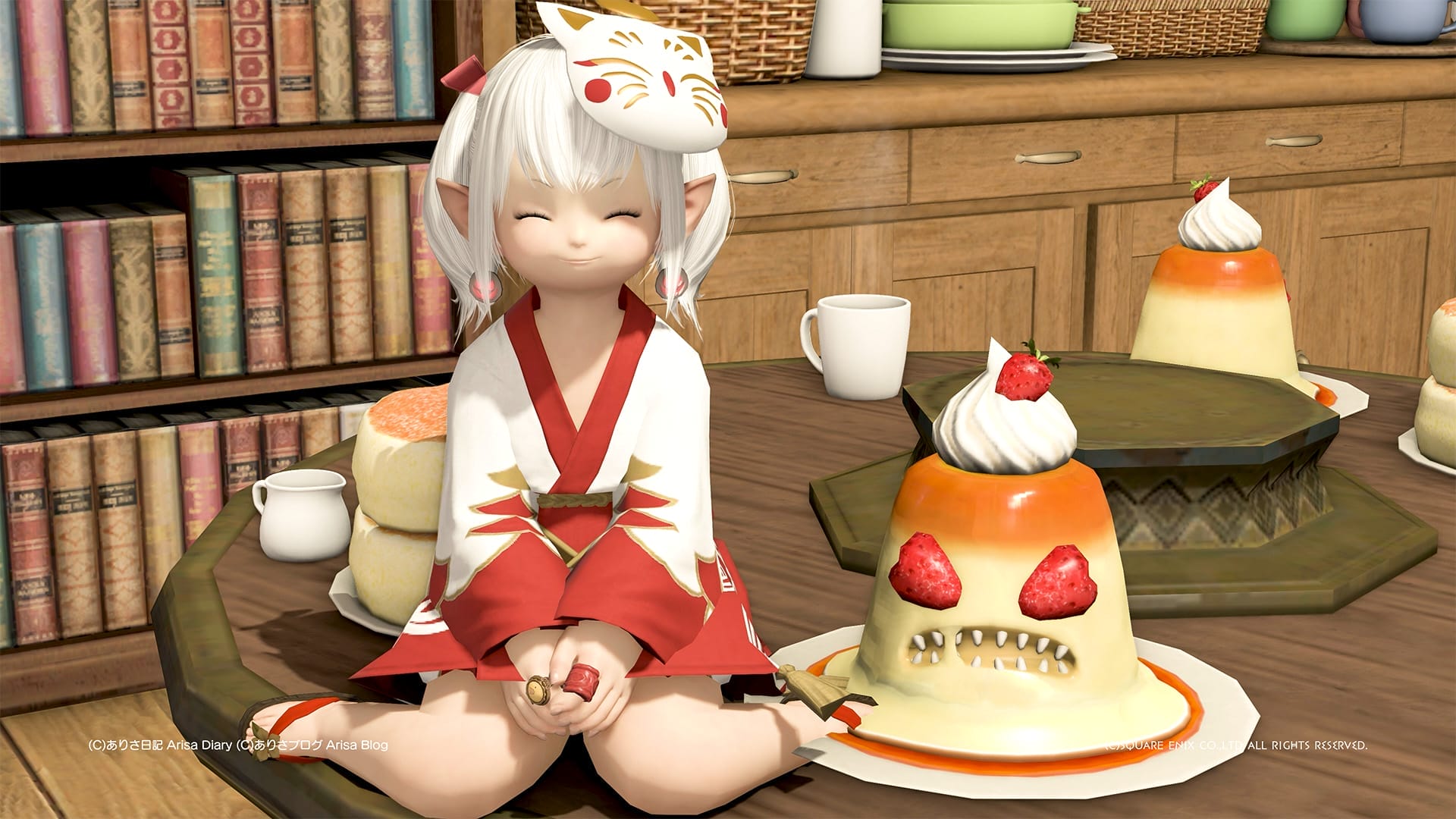 【FF14】プリンプディングがとっても美味しそう(≧▽≦) 相方のエバーシークが完成して初製作【FXIV】