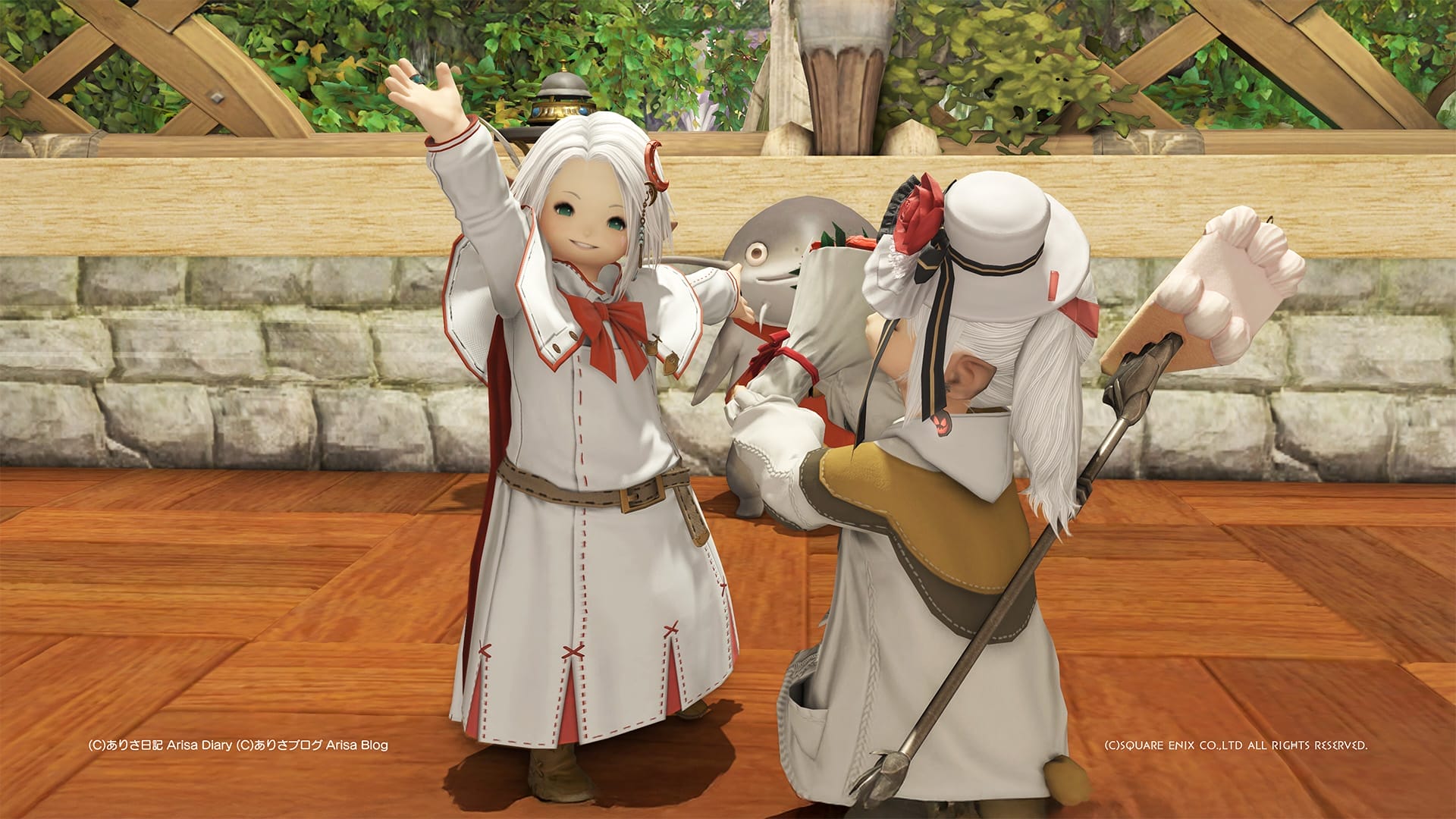 【FF14】フレさんの退院祝いに花束を渡しに行ってきたよーヾ(〃^∇^)ノ【FFXIV】