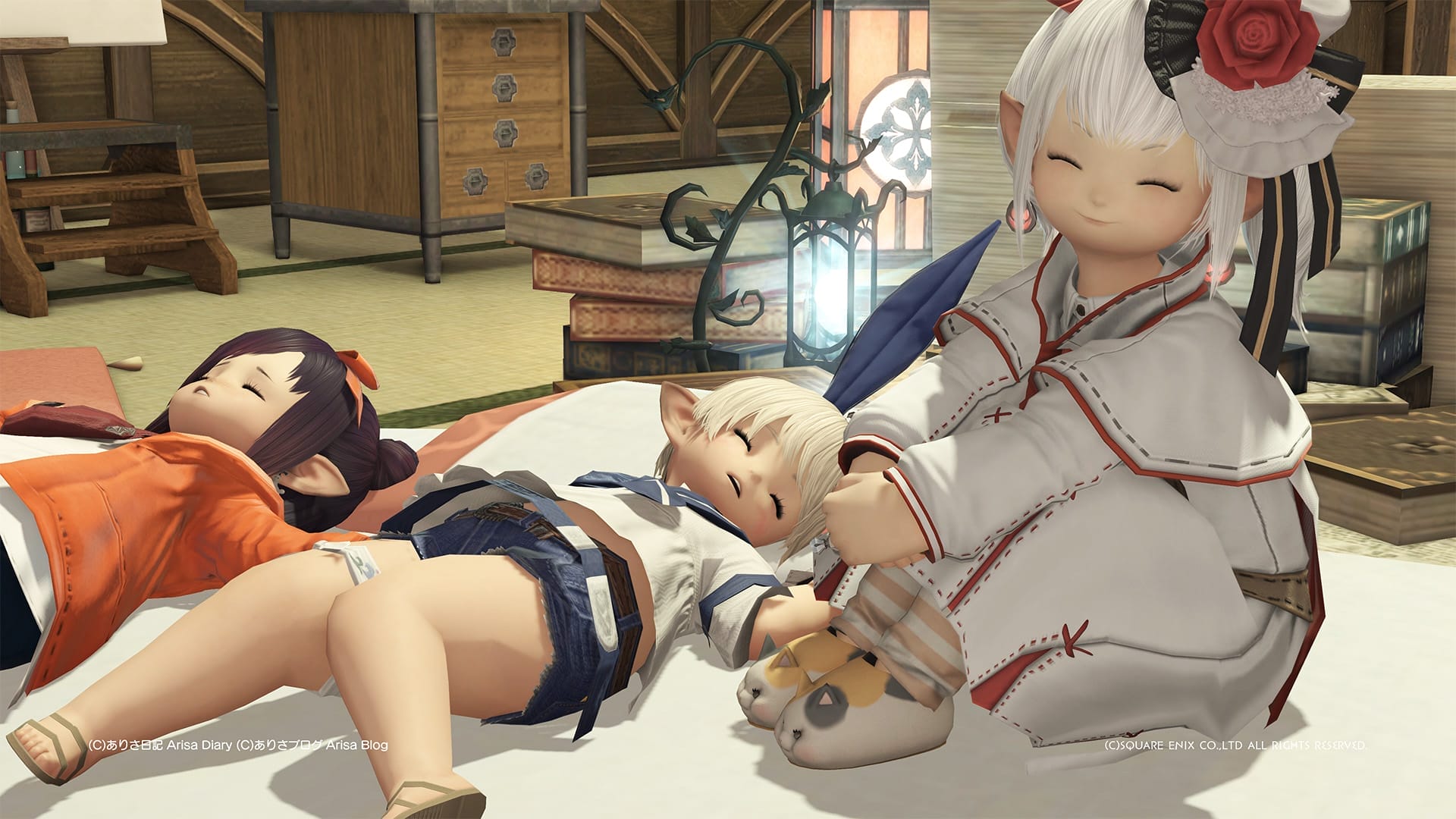 【FF14】シェルディーちゃんの新居に遊びに行ってまったり楽しんできたよヾ(〃^∇^)ノ【FFXIV】演技教本:くるっと回る